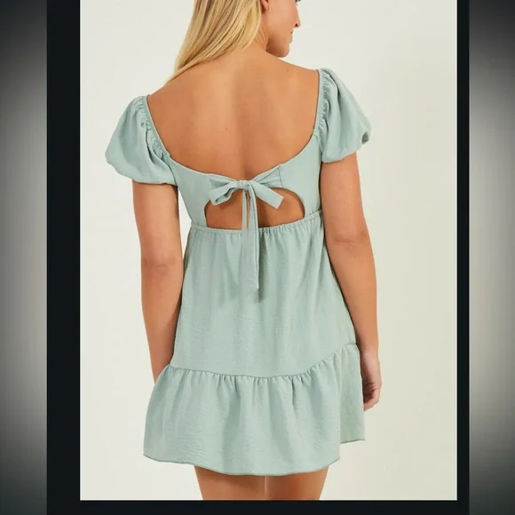 Altar'd State | Dresses | Sage Green Mini Dress | Poshmark